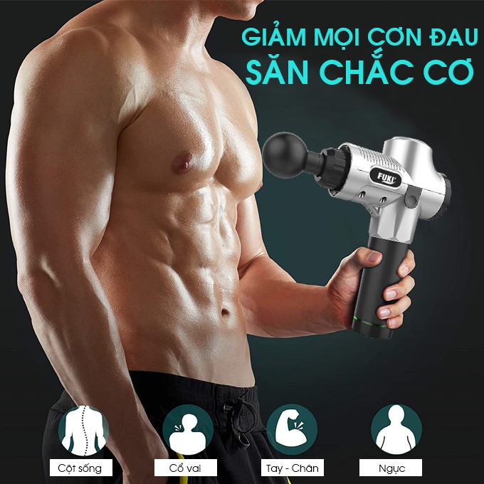 Súng massage toàn thân Fuki Magic Gun MG007 (màu bạc)